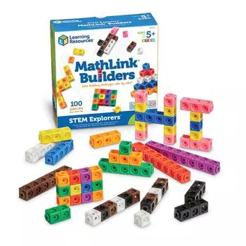 Учебные ресурсы Математическая головоломка серии MathLink Кубики-блоки 100 штук LER9294 Оригинальный продукт