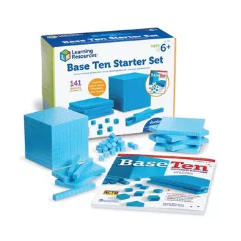 Учебные ресурсы Материалы для обучения математике Базовый набор Ten 4 Types Starter Set с рабочей тетрадью LER0930 Подлинный продукт