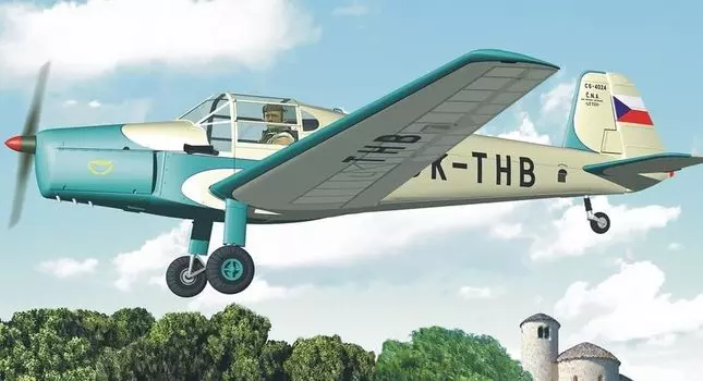 Учебный самолет Люфтваффе Buecker Bu181 Bestman Пластиковая модель 1/72 WW.II