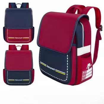 Ученический рюкзак со светоотражающей полосой. Рюкзак в британском стиле. Рюкзаки для мальчиков, девочек, учеников начальных, средних и высших классов. 27x15x34cm