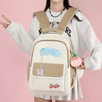 Ученик начальной школы со второго по шестой классы, школьный рюкзак для девочек, рюкзак большой вместимости с героями мультфильмов