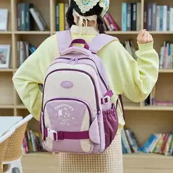 Ученики младших классов средней школы, школьный рюкзак с контрастным цветом, женский рюкзак большой вместимости, дорожный рюкзак жёлтый