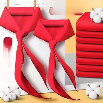 Ученики начальной школы Полный красный шарф 1,2 м Шелковая ткань не садится и не выцветает Ученики средней школы Юные пионеры Общее утолщение 1.2 meters/cotton 10 pack