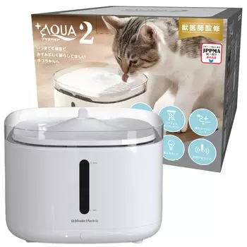 Uchinoko Electric Plus Aqua 2 Автоматический диспенсер для воды для кошек и собак, контролируемый ветеринаром. Фильтр можно мыть в посудомоечной машине. Содержит
