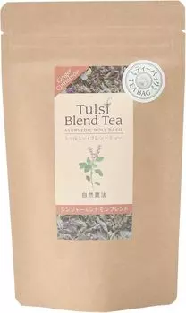 Uchiumi Herb Garden Natural Farming Tulsi Blend Tea, чай с имбирем и корицей, пакетики xx 5 & (1,2 г 10) Без пестицидов. Без удобрений.