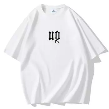 UD S-5XL Мужская футболка из чистого хлопка с короткими рукавами Летняя повседневная футболка M коричневый