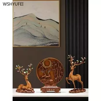 Удача Китайский стиль Изделия ручной работы из смолы Украшение рабочего стола в гостиной Аксессуары для украшения дома Подарки на открытие офиса