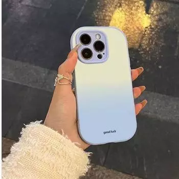Удачи, цвета постепенно меняются, чехол для телефона IPhone 15 14 13 12 Pro Max Mini iPhone 15 синий