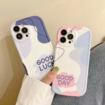 Удачи граффити красочный пара Imd чехол для телефона для Iphone 13 Pro Max 11 12 Promax X Xr Xsmax силиконовая мягкая задняя крышка в виде ракушки for iphone xsmax