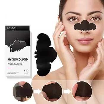 Удаление черных точек в носу. Уход за кожей. Экспортный уход за кожей с угрями и прыщами. Нежный, не вызывающий раздражения. Нежный глубоко очищающий пластырь для носа. Маска для слез. бежевый