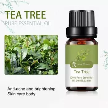 Удаление угрей, осветление тона кожи, практичное 10 мл, легко впитывающееся арома-ламповое эфирное масло, массажное масло для тела Tea Tree