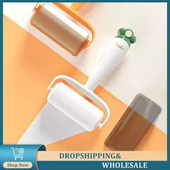 Удаление волос Артефакт Ручка Круглый ролик Липкая щетка Защита окружающей среды Удобный очиститель для шерсти домашних животных Инструменты для чистки