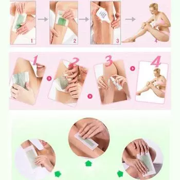 Удаление волос депиляция воском восковая полоска бумага для лица тела ног безболезненная