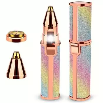 Удаление волос на лице для женщин, Электрический триммер для удаления волос для бровей, Безболезненная бритва для волос, Перезаряжаемый эпилятор разноцветный