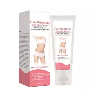 Удаление волос на лице, удаление волос для женщин, удаление волос на теле, депиляция для лица, рук, ног и бикини, бальзам для удаления волос, скребок для волос 80 г белый
