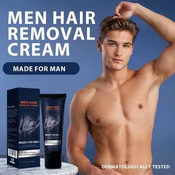 Удаление волос Удаление волос на лице для женщин Удаление волос на теле Депилятор для лица, рук, ног и бикини Бальзам для удаления волос Скребок для волос 80 г синий