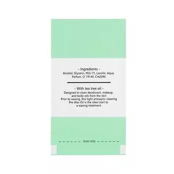 Удаление воска Протрите обернутую влажную ткань Воск Масло Очистка Инструменты для удаления волос