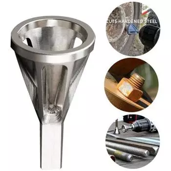 Удаление заусенцев с внешней фаски, треугольный/шестигранный хвостовик, ржавый винт, шлифовальный инструмент из быстрорежущей стали высокой твердости, инструмент для удаления заусенцев, принадлежности для мастерской B чёрный