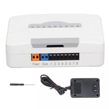 Удаленный контроллер дождевателя Интеллектуальное управление через приложение Многозонный электромагнитный клапан Контроллер полива для садового газона 110?Вилка 240 В, США