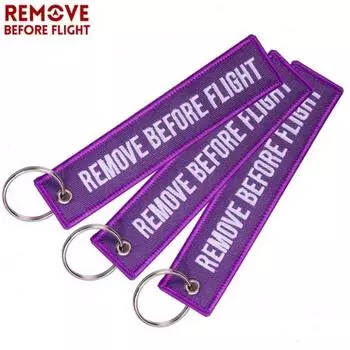 Удалить перед полетом 3 шт./компл. фиолетового цвета брелок для ключей Piolt Key Holder One Size