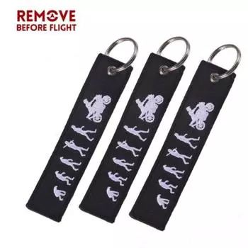 Удалить перед полетом Evolution Apes to Мотоциклетный брелок для автомобилей чёрный