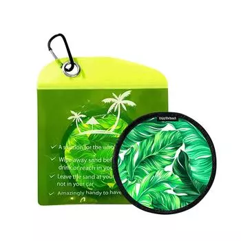 Удалитель песка с пляжа Ластик для песка Круглая сумка для удаления песка Необходимость для летнего отпуска Пляжные дорожные вещи One Size