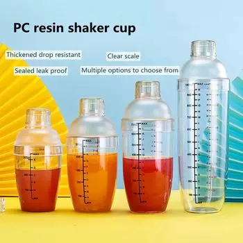 Ударная чашка из поликарбоната со шкалой, высокая прозрачность, ударная чашка, бар, блендер, магазин молока и чая, принадлежности для соковыжималки с ручным приводом 300CC