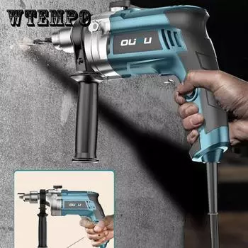 Ударная дрель, электрическая дрель, 1380 Вт, электрическая отвертка, двигатель для сверления, резки и шлифования
