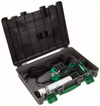 Ударный гайковерт HiKOKI AC100V Совместим с высокопрочными болтами В комплект входит 10-метровый кейс M8~M14 мм, шнур, WR14VE(Южная Каролина) зелёный