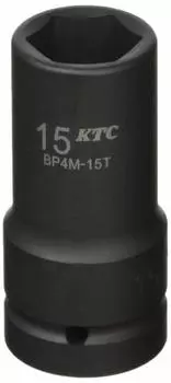 Ударный гайковерт Kyoto Machinery Tools, тонкая головка 15 мм BP4M15TP (КТК) 12.7mm (1/2 дюйма) (Полуглубокая стена)