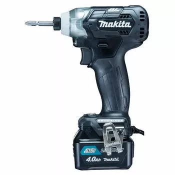 Ударный гайковерт Makita TD111 Black, крутящий момент 135 Нм, 2 аккумулятора по 4 Ач и зарядное устройство в комплекте TD111DSMXB (10,8 В) чёрный