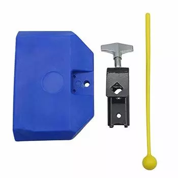 Ударный инструмент Cowbell ударный барабан музыкальный инструмент блок прочный простая установка с барабанными палочками для обучения ребенка (синий)