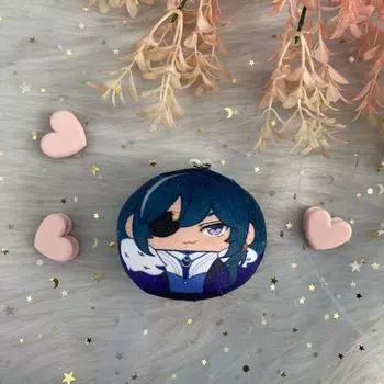 Ударный Плюшевый Брелок Геншин Пельмень Альбедосяочжунлитома Плюшевый Подарок Игрушка Kaeya,7CM