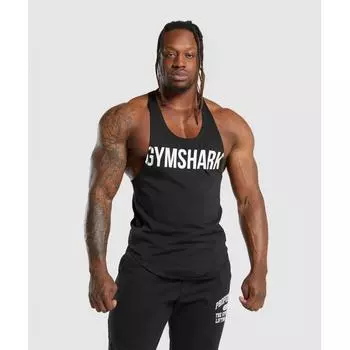 Ударный стрингер GYMSHARK Черный A6A5Y BB2J XS
