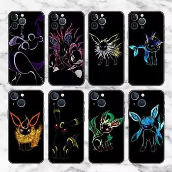 Ударопрочный чехол для телефона Apple iPhone 14 11 13 12 Pro Max 7 8 6 6S 14 Plus XR X XS max SE Soft Fundas Pokemon Eevee Elves iPhone 6 6S