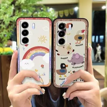Ударопрочный чехол для телефона с рисунком для Itel Power70 TPU Мягкий чехол Противоударный милый пылезащитный водонепроницаемый чехол грязеотталкивающий Itel Power70