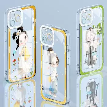 Ударопрочный чехол с изображением астронавта из мультфильма, полноразмерная защита камеры, прозрачный мягкий чехол для телефона Vivo Motorola Vivo V40 Pro 5G