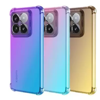 Ударопрочный градиентный чехол TPU для Xiaomi 14 Ultra 14T 13T 13 Lite 12T Pro 11T защитный чехол прозрачный чехол Fundas Coque Xiaomi 14