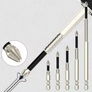 Ударопрочный крестовой бит из цинкового сплава, сталь PH2, отвертка, магнитная головка, электроинструмент 25mm