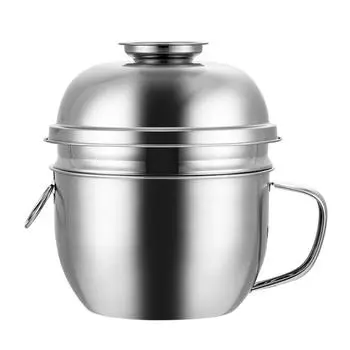 Ударопрочный Ланч-бокс Миска для Супа из Нержавеющей Стали Портативная Миска для Лапши Быстрого Приготовления Для улицы