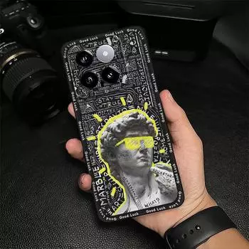 Ударопрочный милый чехол для телефона Xiaomi14 водонепроницаемый грязеотталкивающий задняя крышка противоударный модный дизайн силиконовый мультяшный Xiaomi14