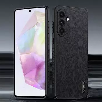 Ударопрочный мягкий чехол с рисунком дерева для Samsung S25 Ultra S24 FE S23 S22 Plus S21 A56 A36 A16 A15 A35 A25 A26 A05 защитный матовый тонкий чехол для объектива Samsung S25 чёрный