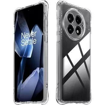 Ударопрочный прозрачный чехол-бампер для телефона TPU для Oneplus 13 One Plus 12 11 10 Pro 9 9R 8 8T 7 7T Защитный тонкий чехол с защитой от царапин и кристаллов For Oneplus 13 чистый
