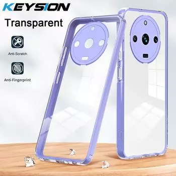 Ударопрочный прозрачный чехол KEYSION для Realme 11 Pro + 5G C55 C53, прозрачный мягкий силиконовый чехол из ТПУ + чехол для телефона из ПК для OPPO Narzo N53 N53 for Realme 11 Pro белый