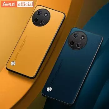 Ударопрочный силиконовый чехол TPU с полной защитой для телефона Realme 11, роскошный чехол из искусственной кожи для Realme11 4G, матовая задняя крышка, чехол For Realme 11 4G чёрный