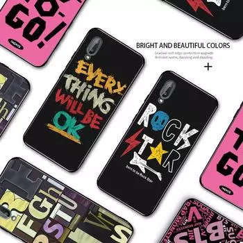 Ударопрочный тонкий мягкий силиконовый чехол из ТПУ с буквенным слоганом в стиле граффити Samsung A01
