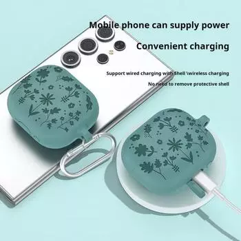 Ударопрочный защитный чехол для наушников, устойчивый к ударам, защита от падений, простая установка, защитный чехол от пыли для SamsungGalaxy Buds 3/3pro светло-синий