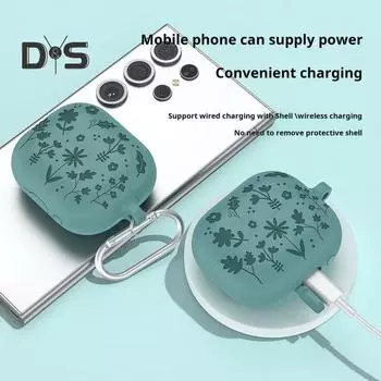 Ударопрочный защитный чехол для наушников, устойчивый к ударам, защита от падений, простая установка, защитный чехол от пыли для SamsungGalaxy Buds 3/3pro светло-синий