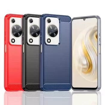 Ударопрочный защитный чехол для телефона HUAWEI Enjoy 70 Мягкий силиконовый чехол для задней крышки TPU для Nova Y72 HUAWEI Enjoy 70 красный