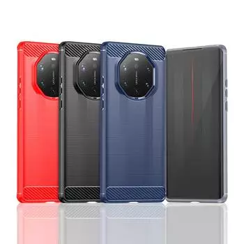 Ударопрочный защитный чехол для телефона HUAWEI Mate 40 RS Porsche Design Мягкий силиконовый чехол для задней крышки TPU Чехлы для телефонов Mate 40 RS Porsche чёрный